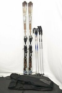 □SALOMON AERO サロモン スキー板 170cm ストック2組/カバーつき 埼玉引き取り歓迎□埼玉戸田店