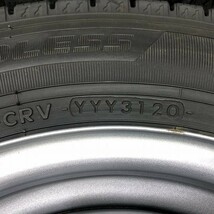 (WW5J047)鉄ホイール 14ｘ5J 4穴 100 + YOKOHAMA ice GUARD iG91 155/80R14 88/86N LT 2020年 スタッドレス 送料無料_画像6