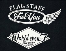 Betty Boop×Flag Staff 半袖Tシャツ◆Flagstaff ブラックXLサイズ 432021 フラッグスタッフ ベティーちゃん 刺繍_画像3