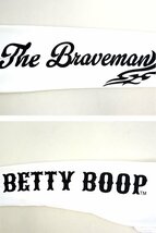 BR×BETTYコラボ 天竺ロングTシャツ◆The BRAVE-MAN ホワイトXXLサイズ BBB-2403 ブレイブマン ベティーちゃん 刺繍 長袖_画像4