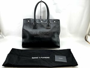 SAINT LAURENTサンローランパリ リヴ・ゴーシュ RIVE GAUCHE スムースレザー トートバッグ[224690