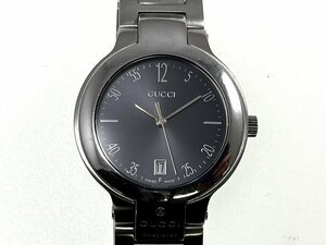 GUCCI グッチ 8900M QZ クォーツ デイト ラウンド メンズ腕時計 可動[224696