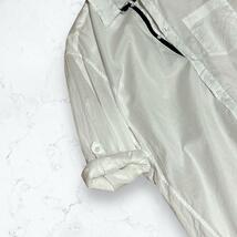 【H&M】エイチアンドエム 襟付きシャツ(L) ロールアップ袖 ホワイト 長袖_画像4