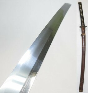 【G0142】 武具 時代物 刀剣 無銘 68.0cm 古道具の付いた軍刀拵え 九八式軍刀 本身入り