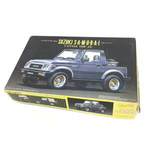 B28 未組立 FUJIMI フジミ 1/24 スズキ サムライ SUZUKI SAMURAI CANVAS TOP JX インチアップディスクシリーズ No.48 車 模型 保管品