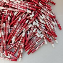 570 インクなし ボールペン ミニボールペン 軸のみ 赤軸 柄入り パーツ欠損 大量セット まとめて 文房具 筆記用具 約1,145g_画像3
