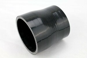 送料350円 60mm-70mm 異径ストレート 強化シリコンホース 4層 ブラック 黒 4プライ インテークホース ラジエーター ヒーター 60Φ-70Φ