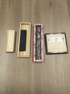 書道具 墨　まとめ　詳細不明　色彩書画墨　中国 書画墨　黄山松煙　ジャンク　竹露　金巻　唐文杉　墨B