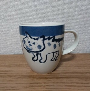 マンハッタナーズ　マグカップ　猫　久下貴史　MIKASA　陶器製　（1）