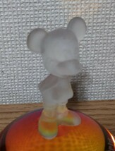 WDW　ミッキーマウス　ペーパーウェイト　ガラス　フィギュア　当時物_画像3