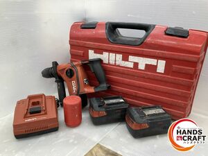 ◇【中古品】HILTI ヒルティ TE6-A36-AVR ロータリーハンマドリル 36V-3.9Ahバッテリー×2 充電器 変換アダプター付