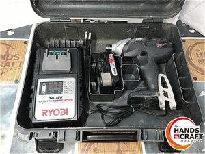 ◆ リョービ インパクトドライバ BID-1406 充電器＋バッテリー×1個付 RYOBI【中古】