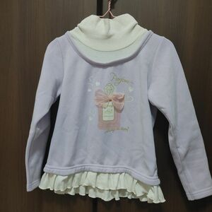 120　紫　ハイネック　タートルネック　トップス　Tシャツ　peda&mada 女の子 長袖