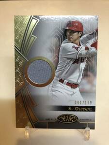 2023 Topps Tier One Baseball Tier One Relics Design A T1R-SOH Shohei Ohtani, Los Angeles Angels 91/199 大谷翔平