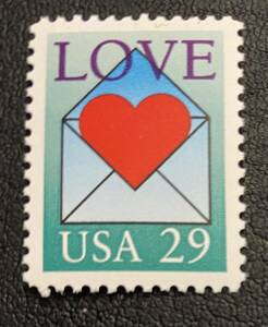アメリカ　米国　LOVE切手　 1種完　未使用 NH