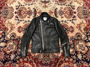 希少 美品 38サイズ 2021年製 Lewis Leathers 441T Cyclone Sheep Skin ルイスレザーズ サイクロン タイトフィット シープ ブラック 羊革 