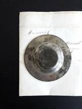 1900年初期 フランス フランス 錫製 ピューター リムトレイ エタン 器 皿 焼物 鉢 飾皿 陶器 民藝 骨董 美術 縫製 アンティーク _画像3