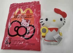 【新品未使用品】マクドナルド ハッピーセット ハローキティ 50周年 マスコット テニス　キティちゃん　キティ　ぬいぐるみ