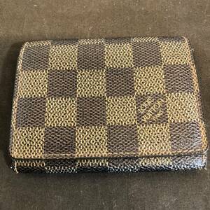 ●【MH-5958】中古品 LOUIS VUITTON ルイヴィトン N62920 ダミエ アンヴェロップ カルト ドゥ ヴィジット 名刺入【レターパックプラス可】