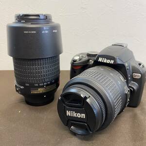 【MH-6034】中古品 Nikon ニコン D60 デジタル一眼レフカメラ レンズ2個付属 AF-S NIKKOR 18-55mm 1:3.5-5.6G/55-200mm 1:4-5.6G