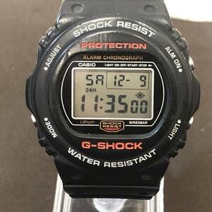 【MH-6068】中古品 CASIO G-SHOCK DW-5700 腕時計 スクリューバック スティング 復刻 ベルト新品交換 電池交換済み 稼働品 ジーショック