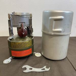 【MH-6211】未使用品 未点火 Coleman コールマン M-1950 シングルバーナー ガソリンストーブ 1966年製 アルミケース付属 超希少