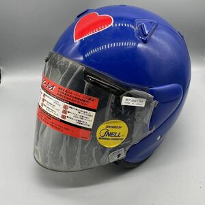 ☆未使用品☆Arai アライヘルメット☆ヘルメット☆ジェットヘルメット☆SZ-M☆ICON/FUNCTION☆57-58㎝☆日本製☆ブルー☆ 