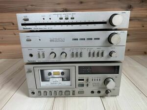 ☆Technics テクニクス オーディオ機器 コンポ ３点☆アンプ SU-C03／チューナー ST-C01／カセットデッキRS-M05☆音響機器☆