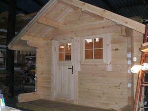  Mini log-house kit part material 2.8mx2.8m