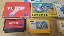 まとめ売り 4本セット ファミコン FC スーパーマリオブラザーズ ソフト ドクターマリオ テトリス ゲイモス ゲーム Nintendo 任天堂 当時物_画像2