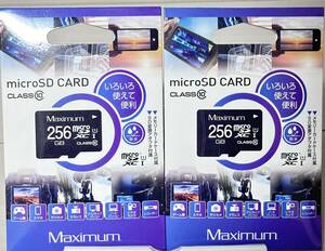 磁気研究所 HIDISC 256GB microSDXCカード CLASS10 MXMSD256G 新品 2枚セット