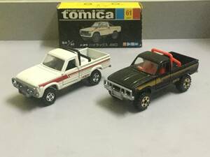 トミカ 黒箱 輸出/通常 トヨタ ハイラックス4WD 日本製