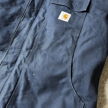 Carhartt 中綿 キルティング ライナー ダック トラディショナル コート XL / カーハート ジャケット ジャンパー ネイビー_画像10