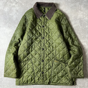 90s 英国製 Barbour LIDDESDALE 中綿 キルティング ジャケット S / 90年代 オールド バブアー リッズデール 3ワラント イングランド製