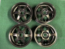 希少 絶版 RAYS TE37 CUP 15×6.5J ET＋43 PCD100 4穴 鍛造 VolkRacing レイズ ボルクレーシング VR カップ 軽カスタム コンパクトカー_画像1