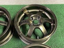 希少 絶版 RAYS TE37 CUP 15×6.5J ET＋43 PCD100 4穴 鍛造 VolkRacing レイズ ボルクレーシング VR カップ 軽カスタム コンパクトカー_画像10