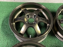 希少 絶版 RAYS TE37 CUP 15×6.5J ET＋43 PCD100 4穴 鍛造 VolkRacing レイズ ボルクレーシング VR カップ 軽カスタム コンパクトカー_画像9