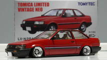 トミカリミテッド改 1/64 トヨタ カローラレビン AE86 ワタナベ アルミ 深リム 街道レーサー 頭文字D 湾岸 JDM D1 スタンス ドリフト_画像5