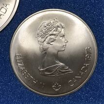 第21回 オリンピック モントリオール大会 記念銀貨 記念メダル 1973年 10ドル 5ドル ケース付 エリザベス女王 コレクション 記念コイン_画像9