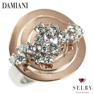  Damiani K18WG/PG diamond ring sophia low Len #13.0{se ruby Ginza shop }[S as good as new burnishing ][ used ]