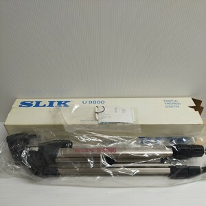 NA★1円〜美品 SLIK 三脚 U9800 TRIPOD TREPIED STATIV カメラ部品 スリック エレベーター三脚