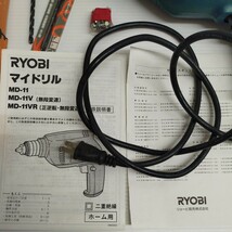 NA★1円〜中古品 RYOBIリョービ MD-11V 速度調節可能 ドリル マイドリル 動作確認済_画像5