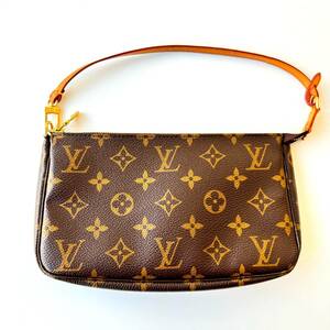 神102-686★ ルイヴィトン LOUIS VUITTON モノグラム ポシェット アクセソワール M51980 ポーチ ミニハンドバッグ レディース