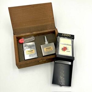 仙35 ZIPPO 1993年 IX WIND PROOF オイルタンク ケースセット / GUAM 2000年 XVI ジッポ 3点まとめ 喫煙グッズ