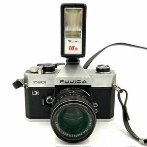 仙6　FUJICA ST801 一眼レフフィルムカメラ フジカ 富士フィルム ボディ / EBC FUJINON 1:1.8 f=55mm カメラ / Minette 18B ストロボ