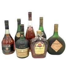 仙6＆53【未開栓】7本まとめ ウイスキー ブランデー コニャック CAMUS NAPOLEON COURVOISIER CrownRoyal BISQUIT Chabot XOなど まとめ_画像1