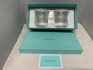 未使用 TIFFANY&Co ティファニー ペアグラス ロックグラス ペア 共箱付 保管品 送料無料