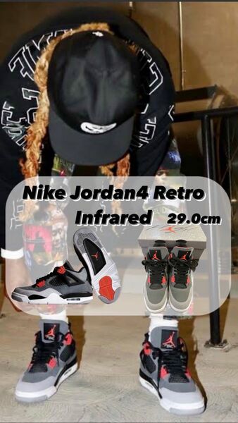 Nike Jordan4 Retro Infrared インフラレッド29.0cm