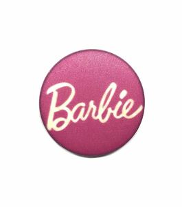 Barbieバービー円形ピンバッジ　ピンク 