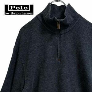 ☆1円スタート 売切り☆ TB780さ@ Polo by Ralph Lauren 90s ハーフジップ アノラック スウェット メンズ Mサイズ 長袖 ラルフローレン